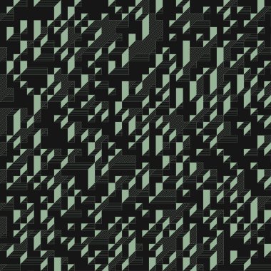 Edward Zajecs 2. Cubo 'nun 1971' deki uygulaması. Esasen 8 taştan oluşan bir Truchet fayans seti ve yerleştirme sanatı illüstrasyonu için kurallar 