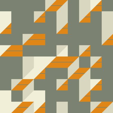 Edward Zajecs 2. Cubo 'nun 1971' deki uygulaması. Esasen 8 taştan oluşan bir Truchet fayans seti ve yerleştirme sanatı illüstrasyonu için kurallar  