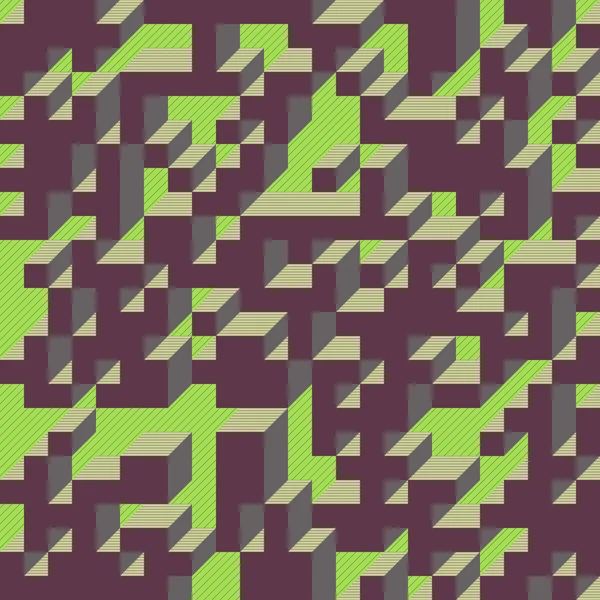 Edward Zajecs 2. Cubo 'nun 1971' deki uygulaması. Esasen 8 taştan oluşan bir Truchet fayans seti ve yerleştirme sanatı illüstrasyonu için kurallar 