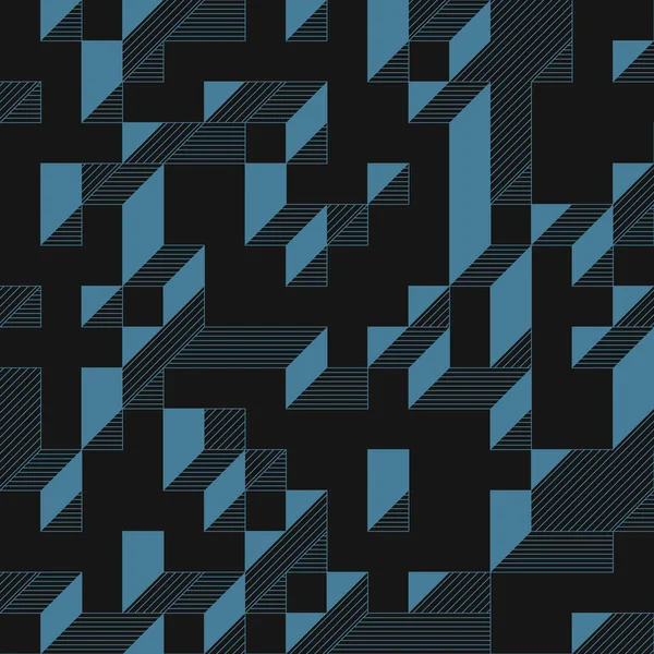 Edward Zajecs 2. Cubo 'nun 1971' deki uygulaması. Esasen 8 taştan oluşan bir Truchet fayans seti ve yerleştirme sanatı illüstrasyonu için kurallar 