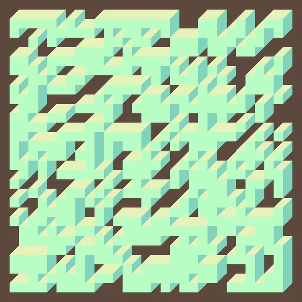 Edward Zajecs 2. Cubo 'nun 1971' deki uygulaması. Esasen 8 taştan oluşan bir Truchet fayans seti ve yerleştirme sanatı illüstrasyonu için kurallar 