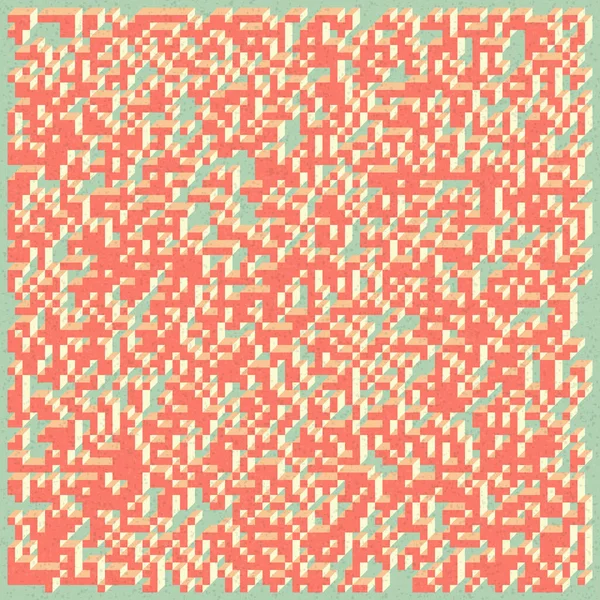 Edward Zajecs 2. Cubo 'nun 1971' deki uygulaması. Esasen 8 taştan oluşan bir Truchet fayans seti ve yerleştirme sanatı illüstrasyonu için kurallar 