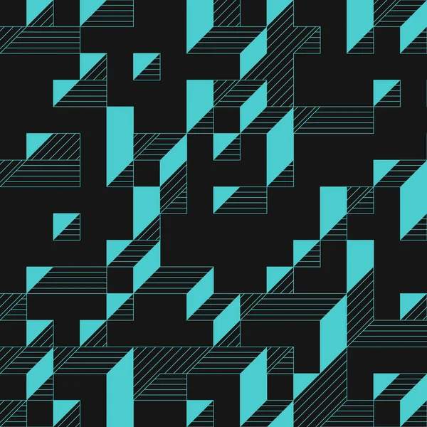 Edward Zajecs 2. Cubo 'nun 1971' deki uygulaması. Esasen 8 taştan oluşan bir Truchet fayans seti ve yerleştirme sanatı illüstrasyonu için kurallar 