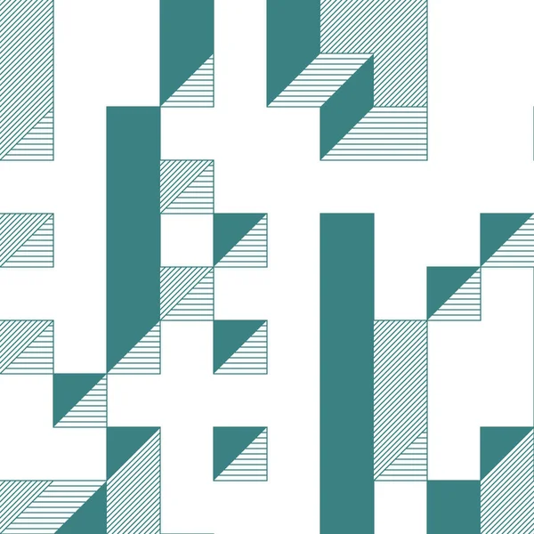 Edward Zajecs 2. Cubo 'nun 1971' deki uygulaması. Esasen 8 taştan oluşan bir Truchet fayans seti ve yerleştirme sanatı illüstrasyonu için kurallar 