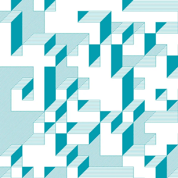 Edward Zajecs 2. Cubo 'nun 1971' deki uygulaması. Esasen 8 taştan oluşan bir Truchet fayans seti ve yerleştirme sanatı illüstrasyonu için kurallar 