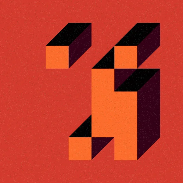 Edward Zajecs 2. Cubo 'nun 1971' deki uygulaması. Esasen 8 taştan oluşan bir Truchet fayans seti ve yerleştirme sanatı illüstrasyonu için kurallar 