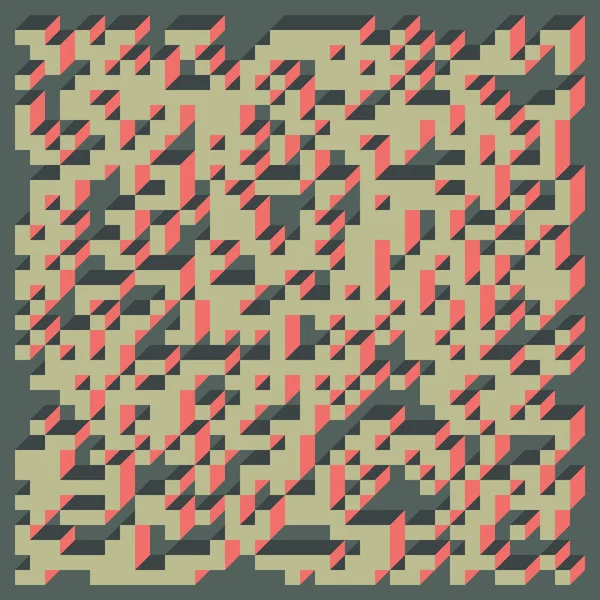 Edward Zajecs 2. Cubo 'nun 1971' deki uygulaması. Esasen 8 taştan oluşan bir Truchet fayans seti ve yerleştirme sanatı illüstrasyonu için kurallar 