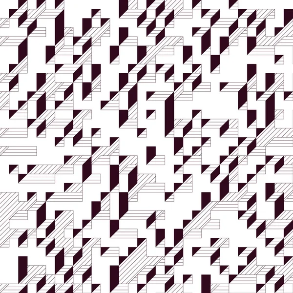 Edward Zajecs 2. Cubo 'nun 1971' deki uygulaması. Esasen 8 taştan oluşan bir Truchet fayans seti ve yerleştirme sanatı illüstrasyonu için kurallar 