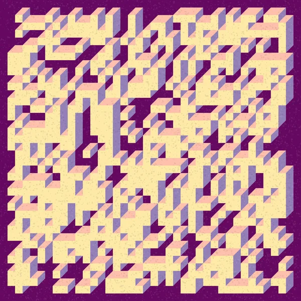 Edward Zajecs 2. Cubo 'nun 1971' deki uygulaması. Esasen 8 taştan oluşan bir Truchet fayans seti ve yerleştirme sanatı illüstrasyonu için kurallar 