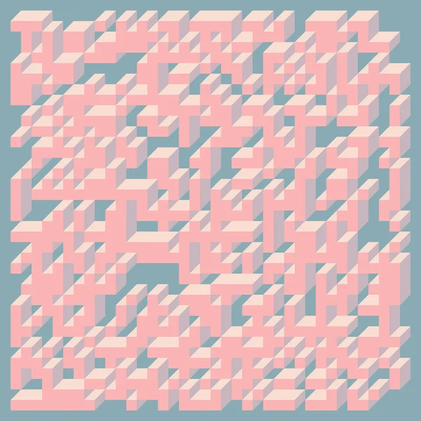 Edward Zajecs 2. Cubo 'nun 1971' deki uygulaması. Esasen 8 taştan oluşan bir Truchet fayans seti ve yerleştirme sanatı illüstrasyonu için kurallar 