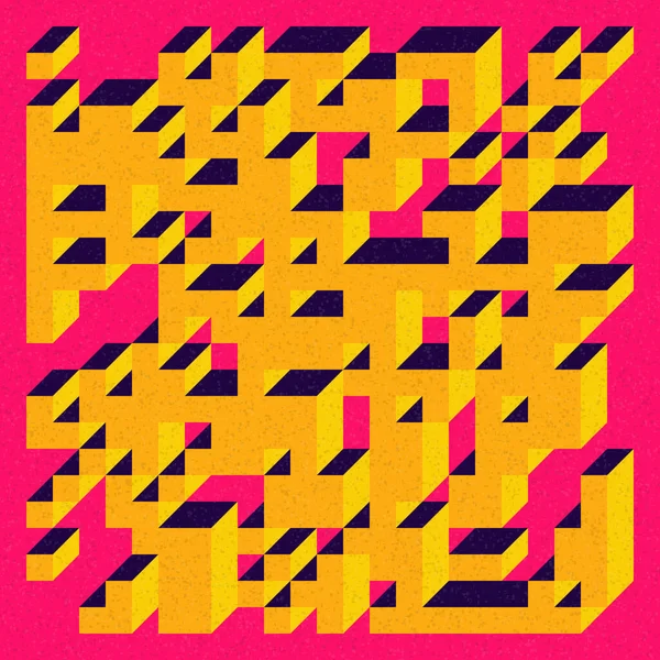 Edward Zajecs 2. Cubo 'nun 1971' deki uygulaması. Esasen 8 taştan oluşan bir Truchet fayans seti ve yerleştirme sanatı illüstrasyonu için kurallar 