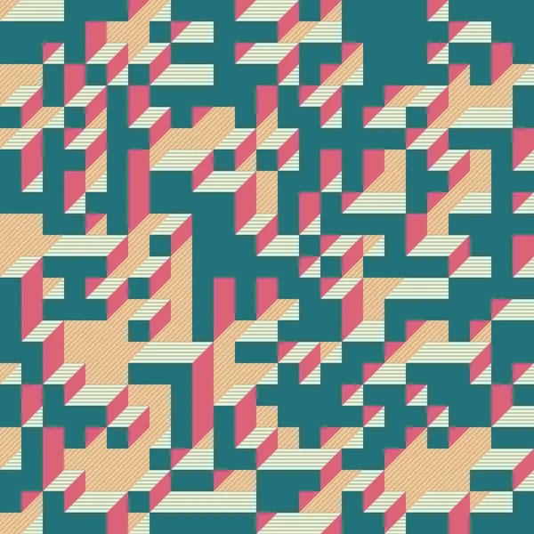 Edward Zajecs 2. Cubo 'nun 1971' deki uygulaması. Esasen 8 taştan oluşan bir Truchet fayans seti ve yerleştirme sanatı illüstrasyonu için kurallar 