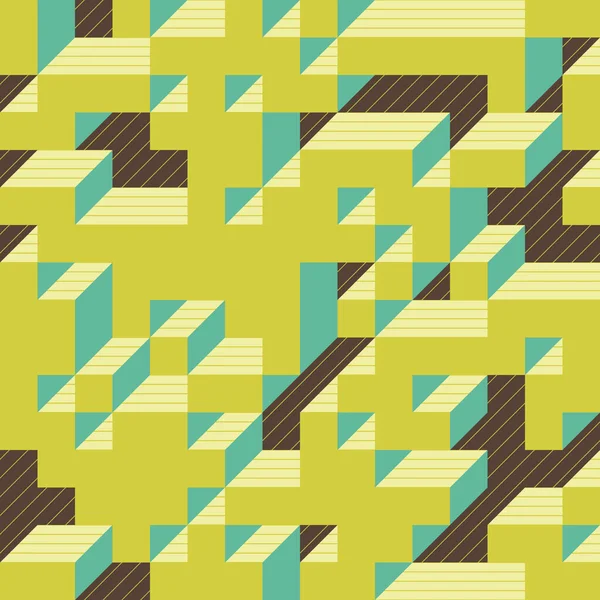 Edward Zajecs 2. Cubo 'nun 1971' deki uygulaması. Esasen 8 taştan oluşan bir Truchet fayans seti ve yerleştirme sanatı illüstrasyonu için kurallar 