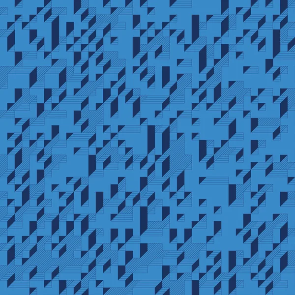 Implementação Edward Zajecs Cubo 1971 Essencialmente Conjunto Azulejos Truchet Azulejos — Vetor de Stock
