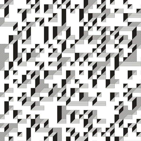 Edward Zajecs 2. Cubo 'nun 1971' deki uygulaması. Esasen 8 taştan oluşan bir Truchet fayans seti ve yerleştirme sanatı illüstrasyonu için kurallar 