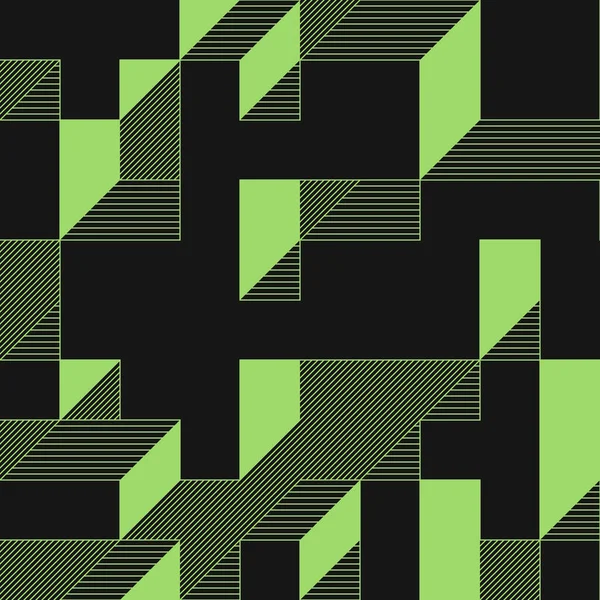 Edward Zajecs 2. Cubo 'nun 1971' deki uygulaması. Esasen 8 taştan oluşan bir Truchet fayans seti ve yerleştirme sanatı illüstrasyonu için kurallar 