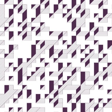 Edward Zajecs 2. Cubo 'nun 1971' deki uygulaması. Esasen 8 taştan oluşan bir Truchet fayans seti ve yerleştirme sanatı illüstrasyonu için kurallar 