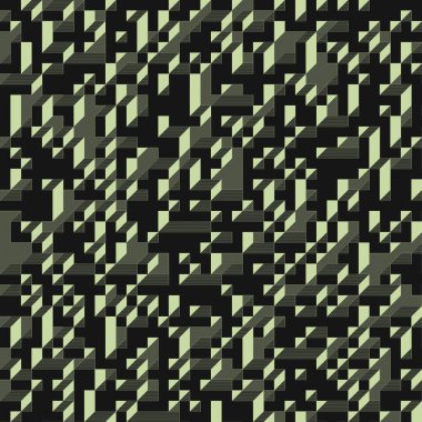 Edward Zajecs 2. Cubo 'nun 1971' deki uygulaması. Esasen 8 taştan oluşan bir Truchet fayans seti ve yerleştirme sanatı illüstrasyonu için kurallar 