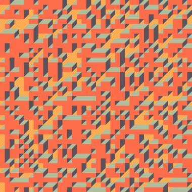 Edward Zajecs 2. Cubo 'nun 1971' deki uygulaması. Esasen 8 taştan oluşan bir Truchet fayans seti ve yerleştirme sanatı illüstrasyonu için kurallar 