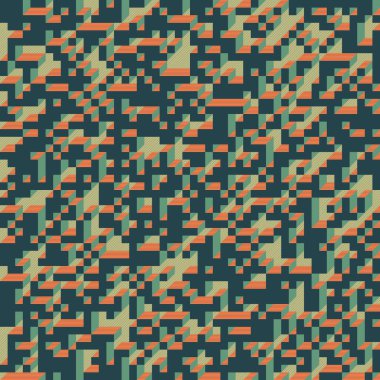 Edward Zajecs 2. Cubo 'nun 1971' deki uygulaması. Esasen 8 taştan oluşan bir Truchet fayans seti ve yerleştirme sanatı illüstrasyonu için kurallar 