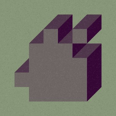 Edward Zajecs 2. Cubo 'nun 1971' deki uygulaması. Esasen 8 taştan oluşan bir Truchet fayans seti ve yerleştirme sanatı illüstrasyonu için kurallar 