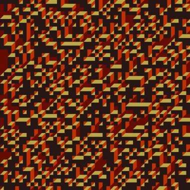 Edward Zajecs 2. Cubo 'nun 1971' deki uygulaması. Esasen 8 taştan oluşan bir Truchet fayans seti ve yerleştirme sanatı illüstrasyonu için kurallar 