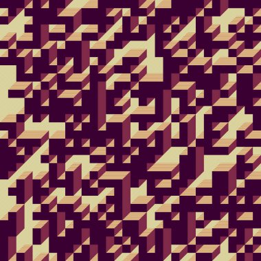 Edward Zajecs 2. Cubo 'nun 1971' deki uygulaması. Esasen 8 taştan oluşan bir Truchet fayans seti ve yerleştirme sanatı illüstrasyonu için kurallar 