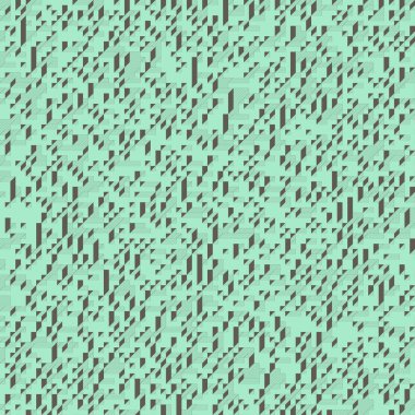 Edward Zajecs 2. Cubo 'nun 1971' deki uygulaması. Esasen 8 taştan oluşan bir Truchet fayans seti ve yerleştirme sanatı illüstrasyonu için kurallar 