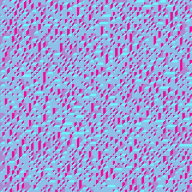 Edward Zajecs 2. Cubo 'nun 1971' deki uygulaması. Esasen 8 taştan oluşan bir Truchet fayans seti ve yerleştirme sanatı illüstrasyonu için kurallar 