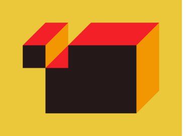 Edward Zajecs 2. Cubo 'nun 1971' deki uygulaması. Esasen 8 taştan oluşan bir Truchet fayans seti ve yerleştirme sanatı illüstrasyonu için kurallar 