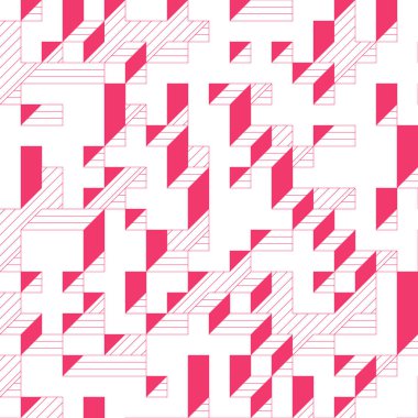 Edward Zajecs 2. Cubo 'nun 1971' deki uygulaması. Esasen 8 taştan oluşan bir Truchet fayans seti ve yerleştirme sanatı illüstrasyonu için kurallar 