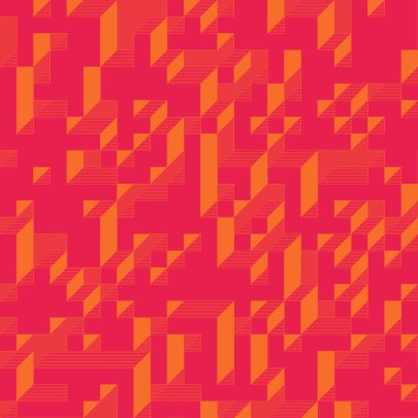 Edward Zajecs 2. Cubo 'nun 1971' deki uygulaması. Esasen 8 taştan oluşan bir Truchet fayans seti ve yerleştirme sanatı illüstrasyonu için kurallar 