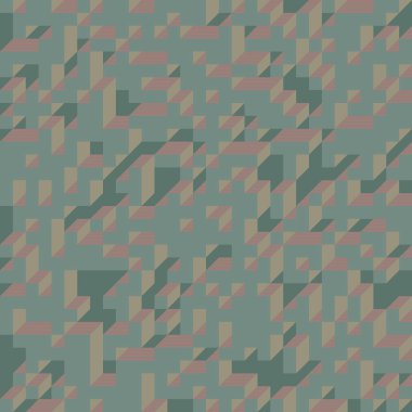 Edward Zajecs 2. Cubo 'nun 1971' deki uygulaması. Esasen 8 taştan oluşan bir Truchet fayans seti ve yerleştirme sanatı illüstrasyonu için kurallar 