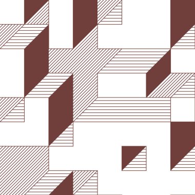 Edward Zajecs 2. Cubo 'nun 1971' deki uygulaması. Esasen 8 taştan oluşan bir Truchet fayans seti ve yerleştirme sanatı illüstrasyonu için kurallar 