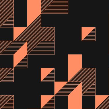 Edward Zajecs 2. Cubo 'nun 1971' deki uygulaması. Esasen 8 taştan oluşan bir Truchet fayans seti ve yerleştirme sanatı illüstrasyonu için kurallar 