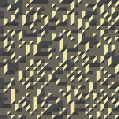 Edward Zajecs 2. Cubo 'nun 1971' deki uygulaması. Esasen 8 taştan oluşan bir Truchet fayans seti ve yerleştirme sanatı illüstrasyonu için kurallar 