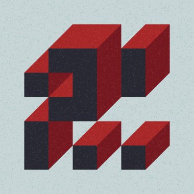 Edward Zajecs 2. Cubo 'nun 1971' deki uygulaması. Esasen 8 taştan oluşan bir Truchet fayans seti ve yerleştirme sanatı illüstrasyonu için kurallar 