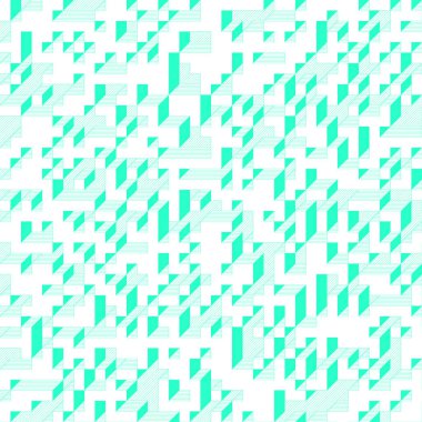 Edward Zajecs 2. Cubo 'nun 1971' deki uygulaması. Esasen 8 taştan oluşan bir Truchet fayans seti ve yerleştirme sanatı illüstrasyonu için kurallar 