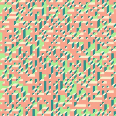 Edward Zajecs 2. Cubo 'nun 1971' deki uygulaması. Esasen 8 taştan oluşan bir Truchet fayans seti ve yerleştirme sanatı illüstrasyonu için kurallar 