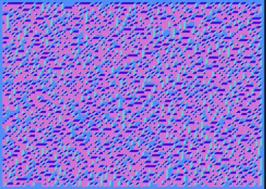 Edward Zajecs 2. Cubo 'nun 1971' deki uygulaması. Esasen 8 taştan oluşan bir Truchet fayans seti ve yerleştirme sanatı illüstrasyonu için kurallar  