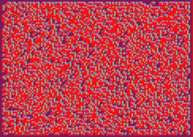 Edward Zajecs 2. Cubo 'nun 1971' deki uygulaması. Esasen 8 taştan oluşan bir Truchet fayans seti ve yerleştirme sanatı illüstrasyonu için kurallar 