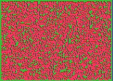 Edward Zajecs 2. Cubo 'nun 1971' deki uygulaması. Esasen 8 taştan oluşan bir Truchet fayans seti ve yerleştirme sanatı illüstrasyonu için kurallar 