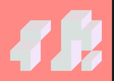 Edward Zajecs 2. Cubo 'nun 1971' deki uygulaması. Esasen 8 taştan oluşan bir Truchet fayans seti ve yerleştirme sanatı illüstrasyonu için kurallar 