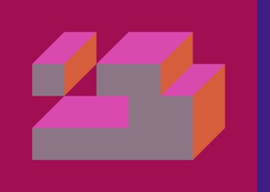 Edward Zajecs 2. Cubo 'nun 1971' deki uygulaması. Esasen 8 taştan oluşan bir Truchet fayans seti ve yerleştirme sanatı illüstrasyonu için kurallar 