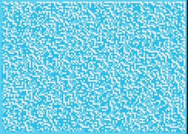 Edward Zajecs 2. Cubo 'nun 1971' deki uygulaması. Esasen 8 taştan oluşan bir Truchet fayans seti ve yerleştirme sanatı illüstrasyonu için kurallar  