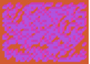 Edward Zajecs 2. Cubo 'nun 1971' deki uygulaması. Esasen 8 taştan oluşan bir Truchet fayans seti ve yerleştirme sanatı illüstrasyonu için kurallar 