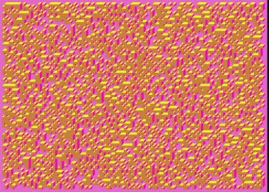 Edward Zajecs 2. Cubo 'nun 1971' deki uygulaması. Esasen 8 taştan oluşan bir Truchet fayans seti ve yerleştirme sanatı illüstrasyonu için kurallar 