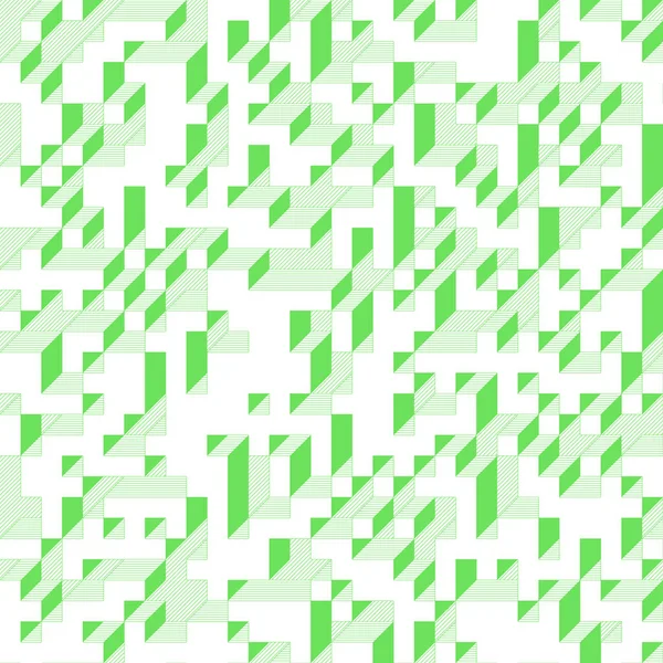 Edward Zajecs 2. Cubo 'nun 1971' deki uygulaması. Esasen 8 taştan oluşan bir Truchet fayans seti ve yerleştirme sanatı illüstrasyonu için kurallar 