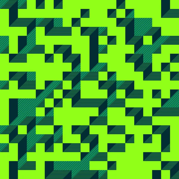 Edward Zajecs 2. Cubo 'nun 1971' deki uygulaması. Esasen 8 taştan oluşan bir Truchet fayans seti ve yerleştirme sanatı illüstrasyonu için kurallar 