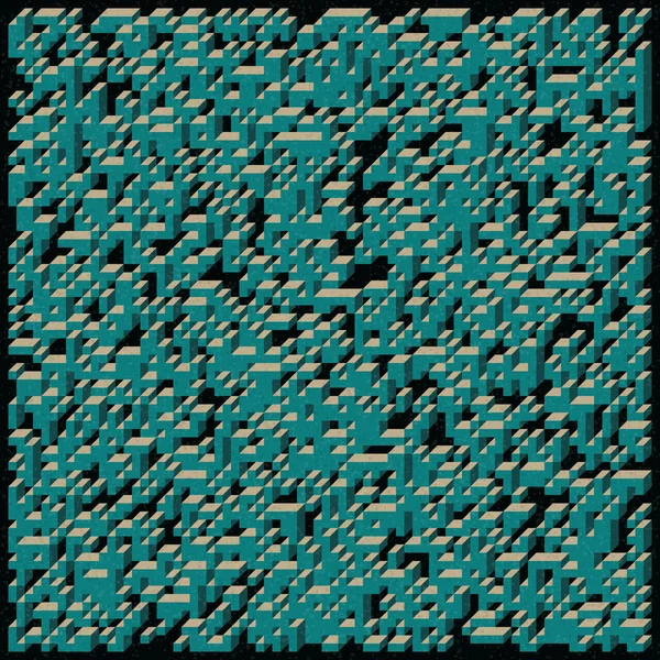 Edward Zajecs 2. Cubo 'nun 1971' deki uygulaması. Esasen 8 taştan oluşan bir Truchet fayans seti ve yerleştirme sanatı illüstrasyonu için kurallar 